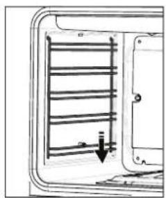WHIRLPOOL W7 OM75 - REMOVING AND REFITTING THE SHELF GUIDES - 1