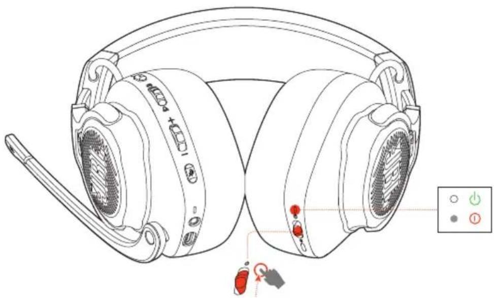 JBL Quantum 810 Wireless - Marche/Arrét - 1