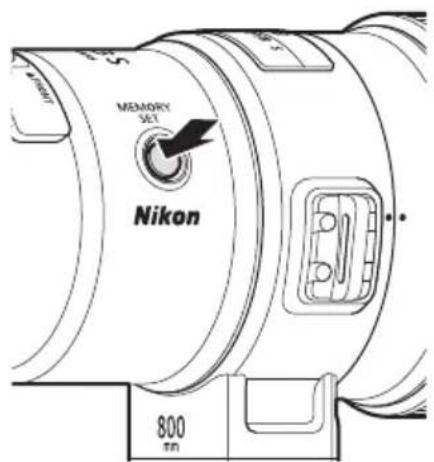 NIKON NIKKOR Z 800mm f6.3 VR S - Enregistrement des positions de mise au point - 1