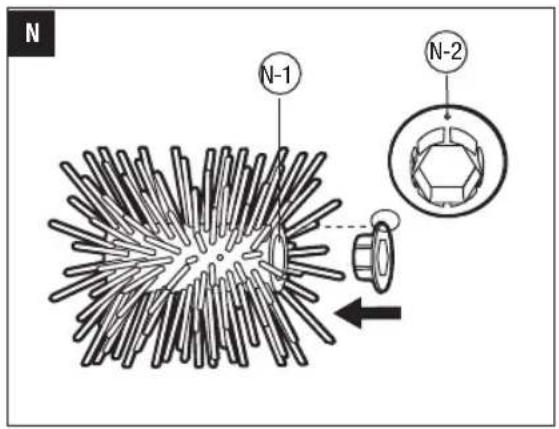 EGO BBA2100 - BRISTLE BRUSH ATTACHMENT - 12