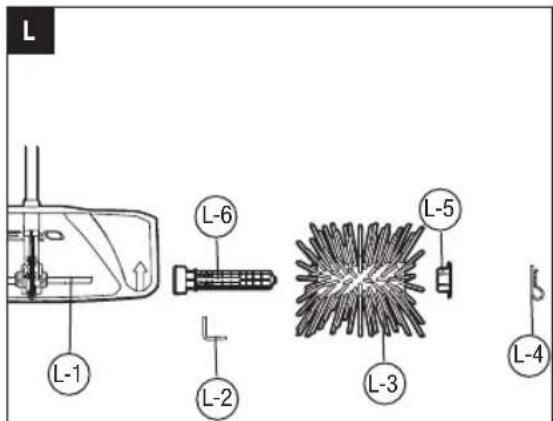 EGO BBA2100 - BRISTLE BRUSH ATTACHMENT - 10