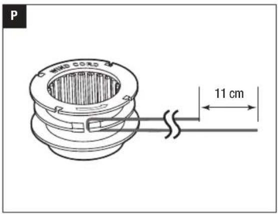 P WIND CORD 4" 11 cm