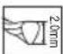 EGO ST1300ES - WARNSYMBOLE - 16