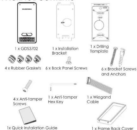 GRANDSTREAM GDS3702 - PRECAUTIONS - 1