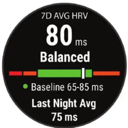 GARMIN D2 Mach 1 - État de variabilité de la fréquence cardiaque - 1
