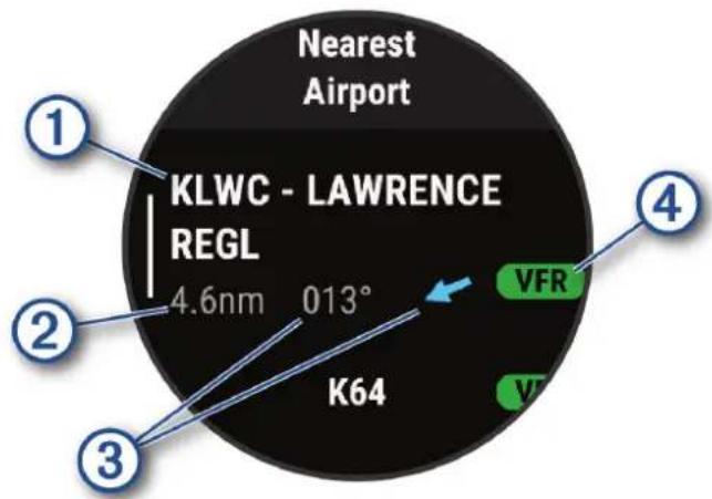 GARMIN D2 Mach 1 - Navigation jusqu'à l'aéroport le plus proche - 1