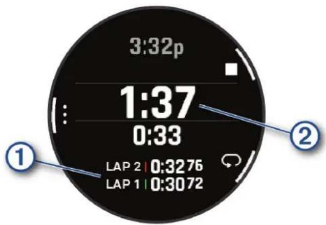 GARMIN D2 Mach 1 - Utilisation du chronomètre - 1