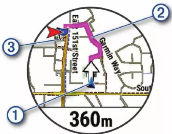 GARMIN Quatix 7X Solar - Navigation jusqu'au point de départ pendant une activité - 1