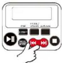 Soundmaster CD9250 - Naar een bepaald stuk zoeken tijdens het afspelen - 1