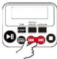 Soundmaster CD9250 - Selezionare una traccia durante la riproduzione - 1