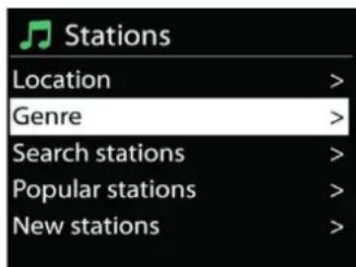 Soundmaster IR3500 - Stations Liste - 1