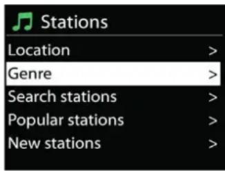 Soundmaster IR3500 - - Listedesstations - 1