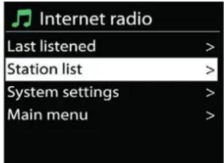 Soundmaster IR3500 - - Last listened - Zuletzt gehört - 1