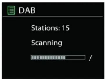 Soundmaster IR3500 - - Scanning for stations - 1
