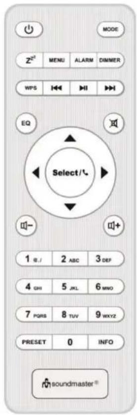 Soundmaster IR3300 - Taste Funktion - 14