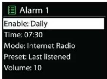 Soundmaster IR3300 - ALARM - 1