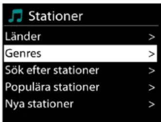 Soundmaster IR3300 - - Listaover stationer - 1
