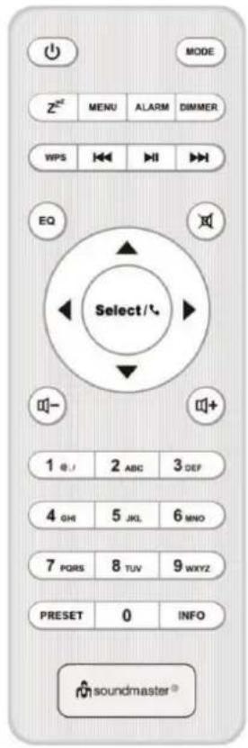Soundmaster IR3300 - MANDO A DISTANCIA - 1