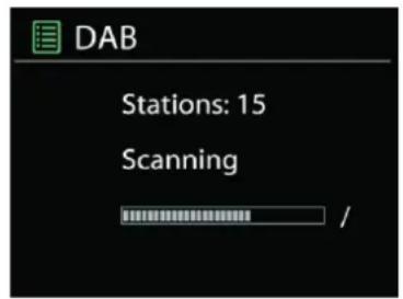 Soundmaster IR3300 - - Scanning for stations - 1