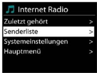Soundmaster IR3300 - - Senderliste - 1