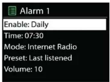 Soundmaster IR3300 - ALARM - 1