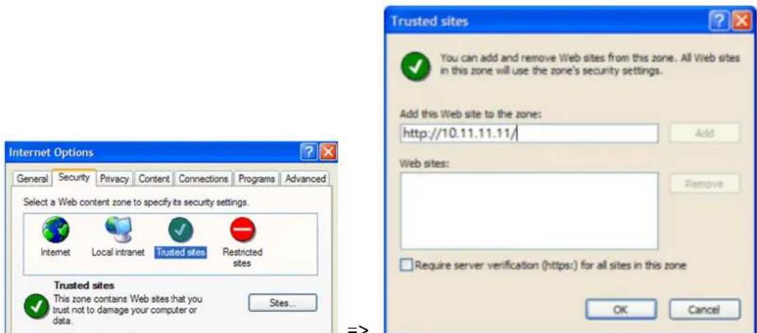 QNAP VS4008URP Pro - Paramètres de sécurité du navigateur Web - 2