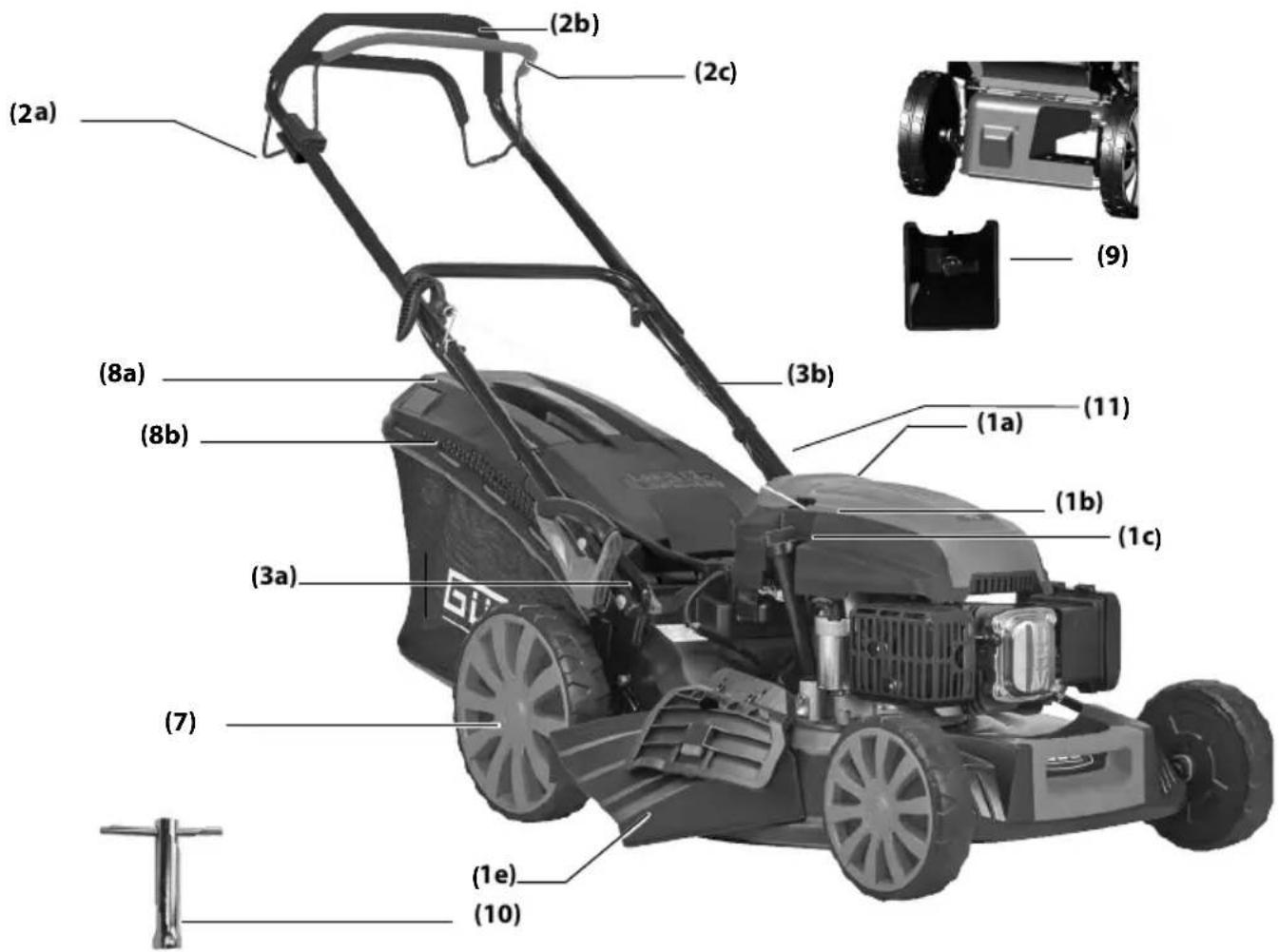 Güde Big Wheeler 534.1 R - Gerätebeschreibung - 1