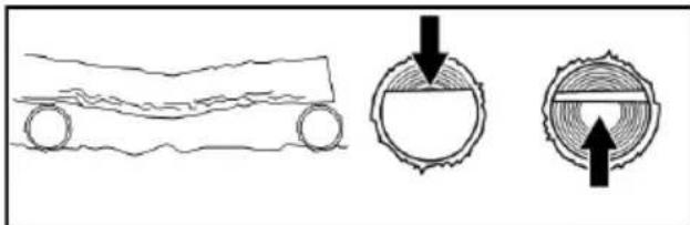 POULAN Pro PR150N21RH3 - TYPES de SCIAGE en travers - 3