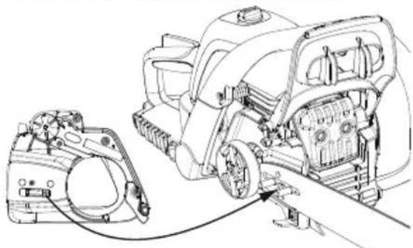 POULAN Pro PR150N21RH3 - Fixation du guide-chaine et de la châine - 5