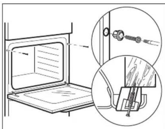 ELECTROLUX KODEH60X - Fixation du four au meuble - 1