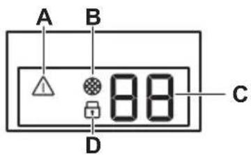 ELECTROLUX EWUS040B8B - Kijelző - 1