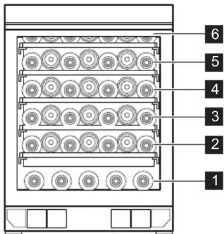 ELECTROLUX EWUS040B8B - Zalecane temperature przechowywania: - 1