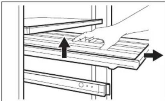 ELECTROLUX EWUS040B8B - Extracción de los estantes - 1