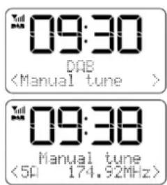Soundmaster DAB700 - DAB MANUELLER SENDERSUCHLAUF - 1