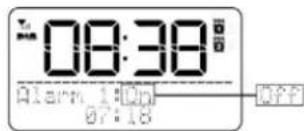Soundmaster DAB700 - ACTIVATE / DE-ACTIVATE THE ALARM - 1