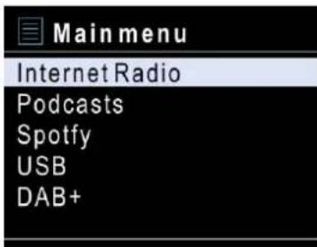 Soundmaster ICD2080 - MENUPRINCIPALE - 1