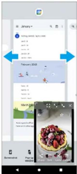 SONY Xperia 1 IV - Utilisation du mode fenêtre contextuelle - 4