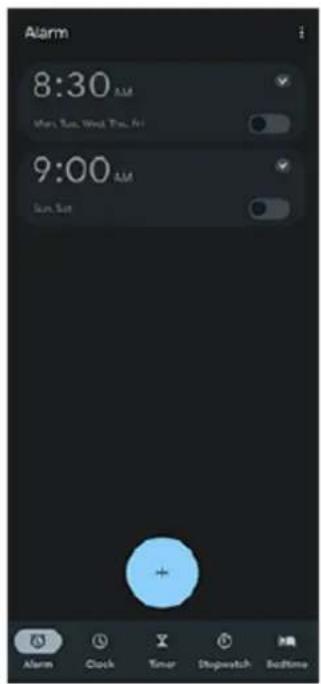 SONY Xperia 1 IV - Touchez [Horloge] > [Alarme]. - 1