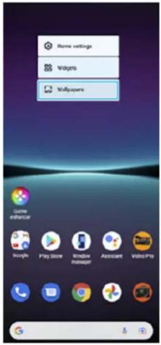 SONY Xperia 1 IV - Pour changer de fond d'écran - 1