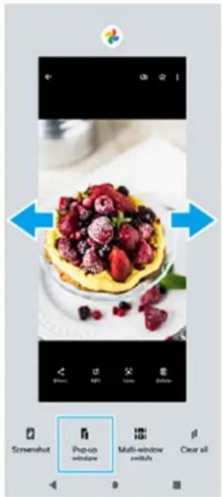 SONY Xperia 1 IV - Utilisation du mode fenêtre contextuelle - 3