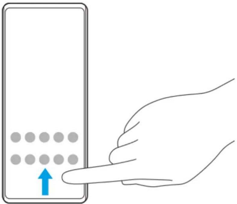 SONY Xperia 1 IV - Pour afficher toutes les applications dans le panneau des applis et ouvrir une application - 1