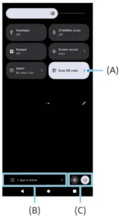SONY Xperia 1 IV - Nouveau panneau des réglages rapides - 1