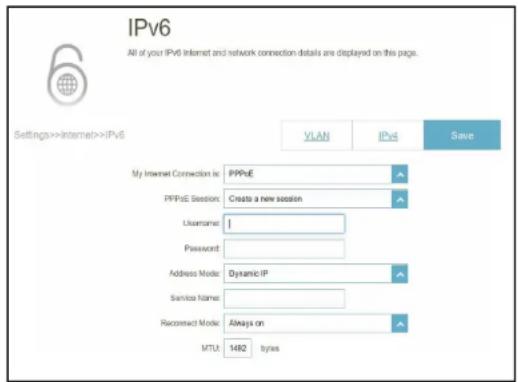 D-LINK G416 - IPv6 - PPPoE - 1