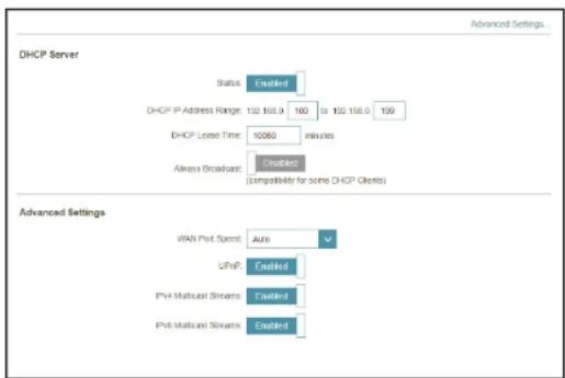 D-LINK G416 - Serveur DHCP - 1