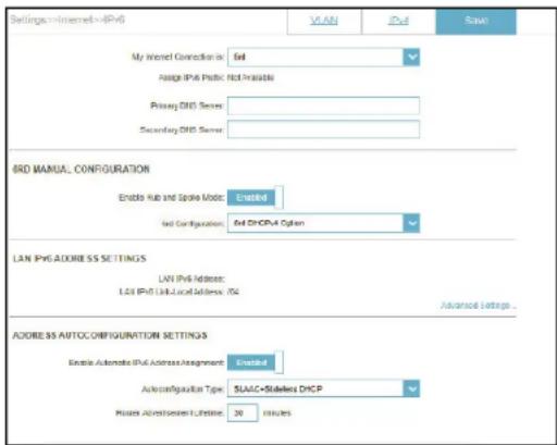 D-LINK G416 - Adresse IPv4 du relais 6rd en bordure du réseau - 1