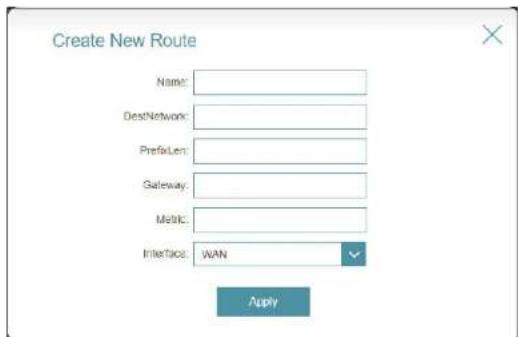D-LINK G416 - Routes statiques - IPv6 - 2