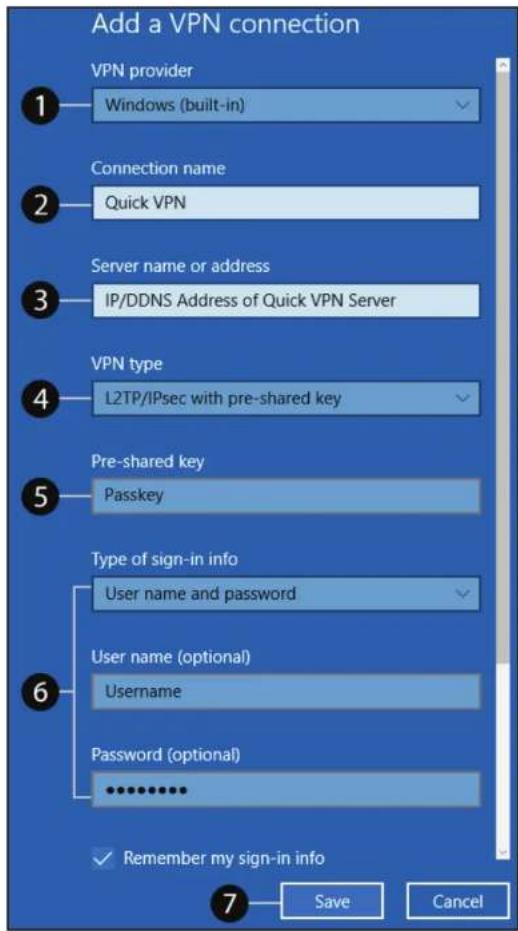 D-LINK G416 - Windows 10 Instructions de configuration du VPN - 4