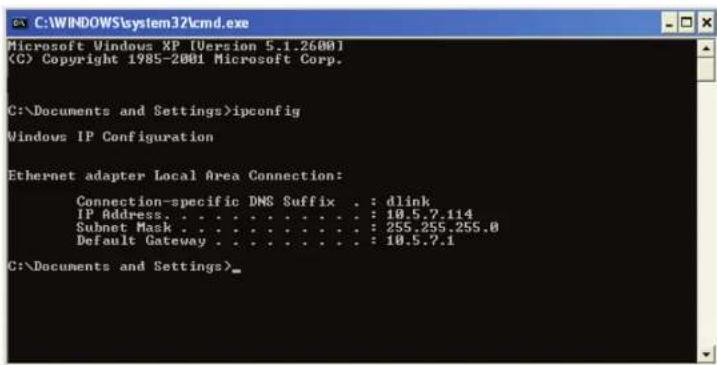 D-LINK G416 - Vérifiez votre adresse IP - 1