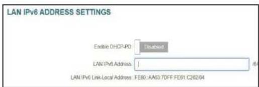 D-LINK G416 - Adresse de lien local LANIPv6 - 4
