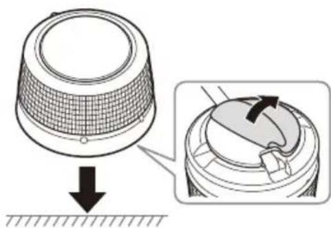 SONY XM1ES - Monte el control remoto de graves en una superficie plana. - 1